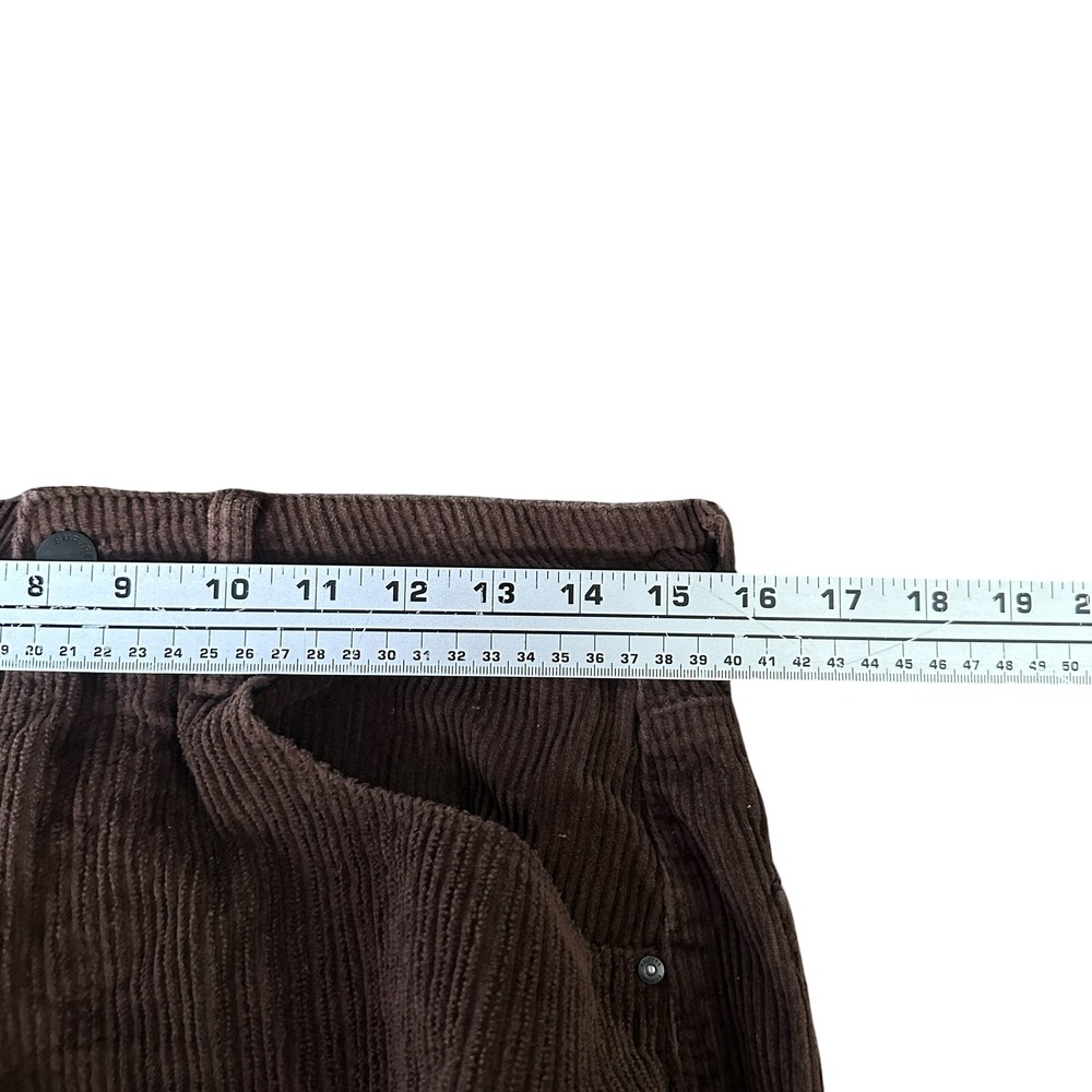 Empyre Tori Brown Corduroy Wide Leg Skate Pants Womens Size 9 High Rise Baggy - Picture 8 of 11